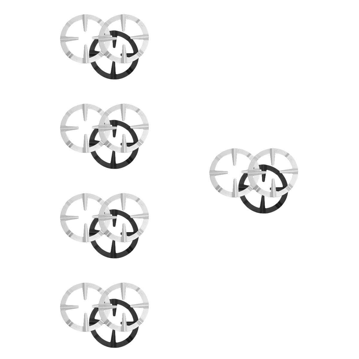 Masteelf 15 Pcs  Reusable Wok Rings Convenient Gas Stove Racks Household Wok Supports Wok Supply