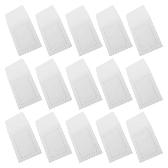 Masteelf  15 Pcs Small Cards Envelopes Paper Photo Covers Holder White