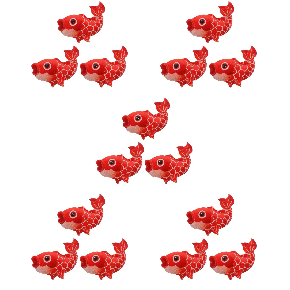 Masteelf 15 pcs Cartoon Fish Refrigerator Magnets Lifelike Fridge Fish Shaped Magnets for Decoration