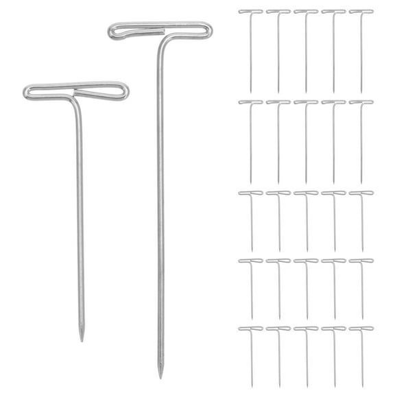 Masteelf  150 Pcs Simple Wig T-Pins Punch Needle Kit Stitch Markers for Jumbo Yarn Needles