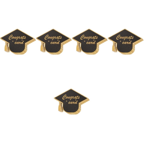 Masteelf 150 pcs Graduation Cap Shape Cards Exquisite Graduation Celebration Cards Greeting Cards