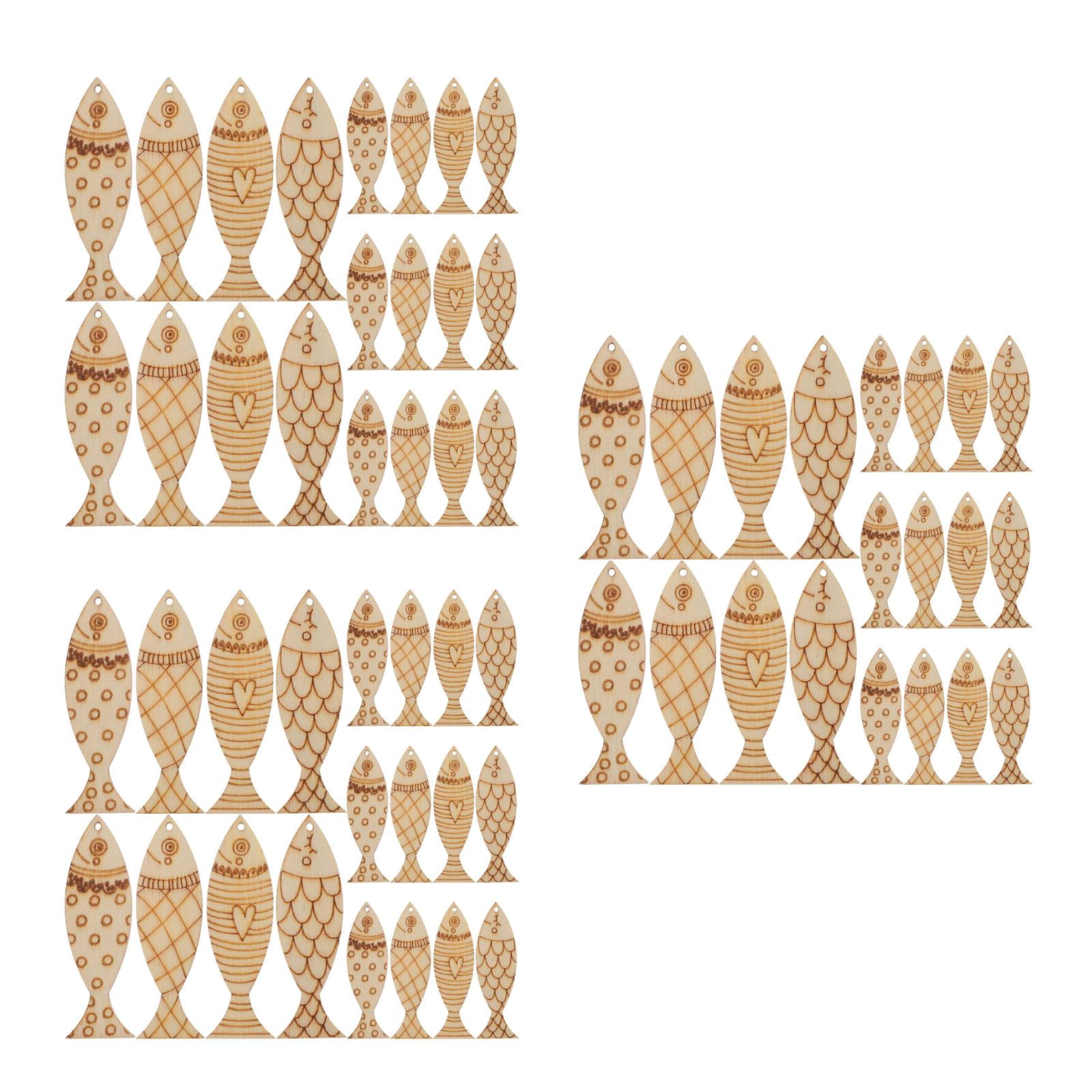 SUNNYCLUE 72-Piece Wooden Halloween Shapes - Unfinished Wood Cutouts For DIY Crafts & Party Decor (9 Styles) - View #9