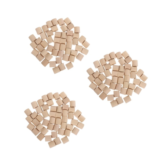 Masteelf 150 pcs Unpainted Wooden Cylinders Unpainted Wood Cylinder Wood DIY Craft Sticks Building Carving Wooden Blocks for DIY Crafts Painting
