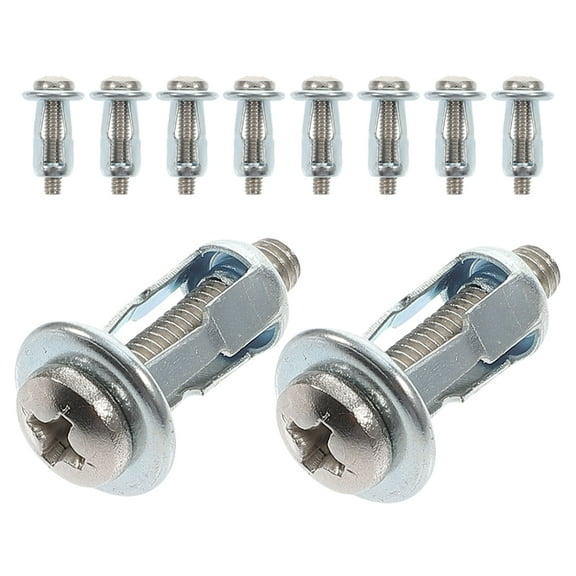 Masteelf 15pcs Hollow Door Anchor Expansion Nut Kit Secure Fixing with Screws for Hollow Walls Plasterboard Cavity and Extra Short Wall Anchors