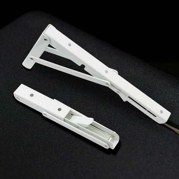 Masteelf 16 Inch White Mounted Desktop Folding Bracket Strong Bearing