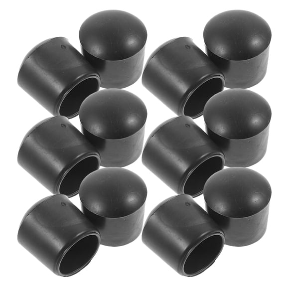 Masteelf 16 Pcs Football Machine Cap Soccer Rod Foosball Pole Caps Black