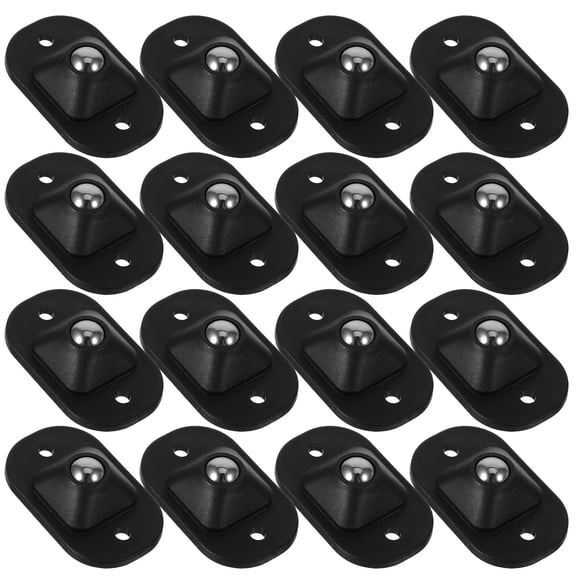 Masteelf 16 Pcs Furniture Swivel Casters 4.50X2.80X1.30CM Black