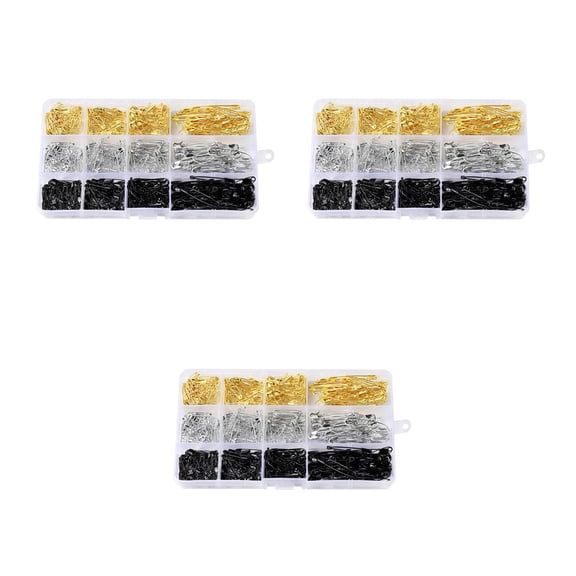 Masteelf 1620 Pcs /Box Assorted Small Safety DIY Mini Buckle Pin Clothes Metal Tool Needles Accessories for Needlework Handwork