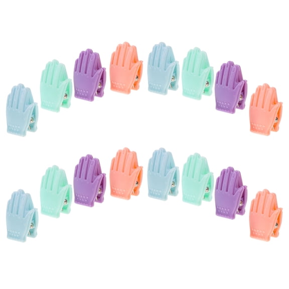Masteelf 16Pcs Colored Bills Clips Small Clamps Documents Binder Clips Small Document Clips Office Supplies