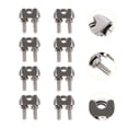 thumbnail image 1 of Masteelf 16Pcs U Shape Wire Rope Clips Steel Wire Rope Clamps Cable Fasteners, 1 of 7