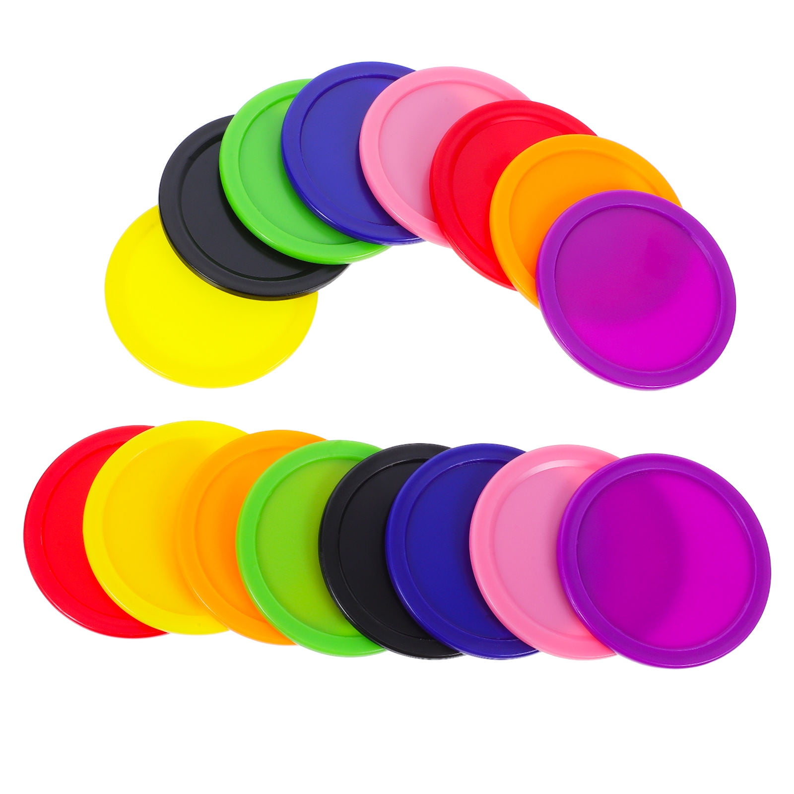 Masteelf 16pcs Plastic Hockey Pucks Ice Hockey Pucks Board Game Accessories Replacement Parts For Hockey Table Enhance Game Experience 64mm