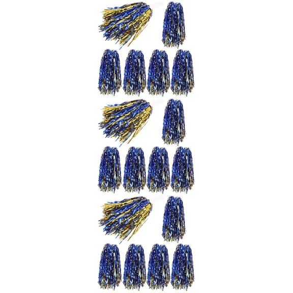 Masteelf 18 Pcs Cheerleading Pompoms Cheerleader Pom Poms Cheer Poms Glitter Hand Flowers