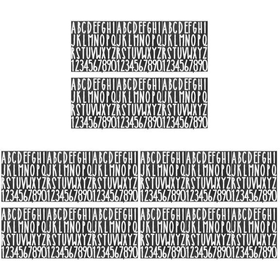 Masteelf 18 Sheets Multi-purpose Letters Stickers Letter Alphabet Stickers Adhesive Decals