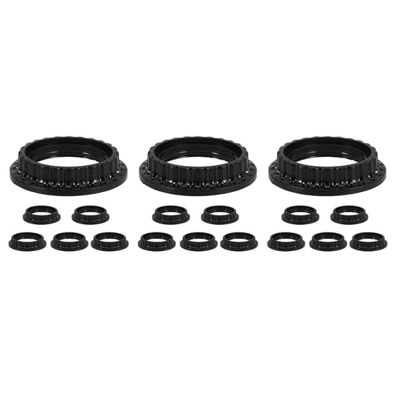 Masteelf 18 pcs Light Socket Ring Light Socket Shade Rings E26 Light Socket Rings Lamp Shade Collar Rings Lamp Lock Socket Adapter Ring (US Standard)