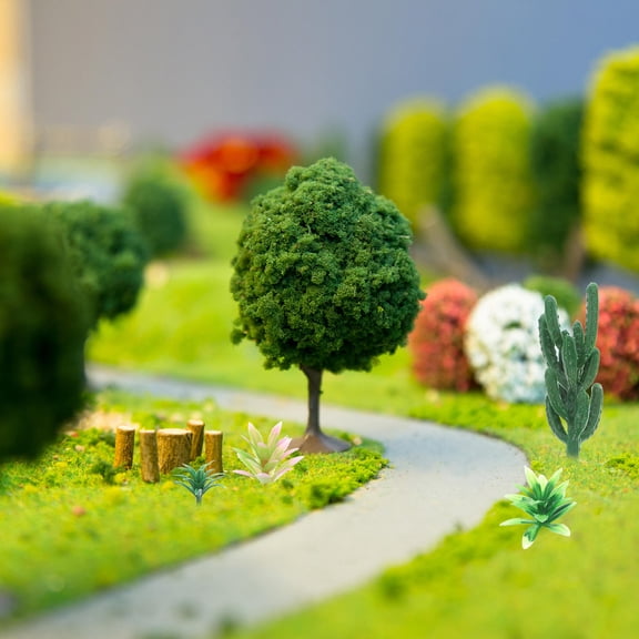 Masteelf 18pcs Miniature Trees for DIY Landscape Miniature Garden Accessories Dollhouse Miniatures and Model Train Scenery Decoration