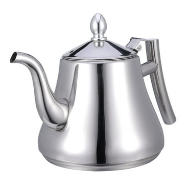 Masteelf 1L Stainless Steel Tea Pot Water Kettle Tea Kettle with Strainer for Home Restaurant