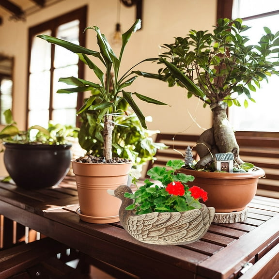 Masteelf 1PC Creative Succulents Shape Flowerpot Garden Balcony Flower Pot Decor