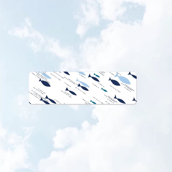 Masteelf Absorbent Washbasin Mat -Resistant Mud Soap Dish and Mug Mat with Fish Pattern