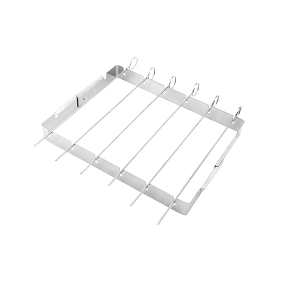 Masteelf 1Pack Stainless Steel Grill Barbecue Accessories Silver Rectangular for Outdoor