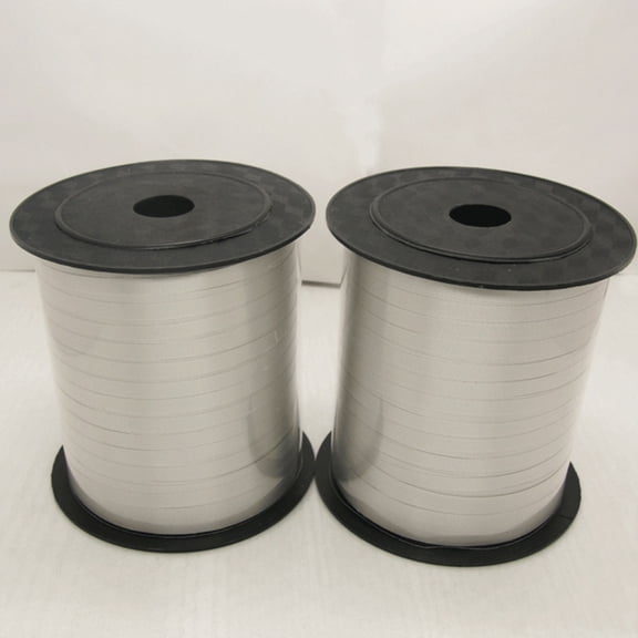 Masteelf 1Pack Wrapping Ribbons Silver Plastic for Gift Wrapping and Scrapbooking