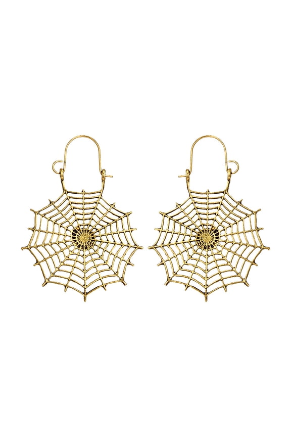 1Pair Spider Web Shape Earrings Simple Style Ear Accessories Women Eardrops