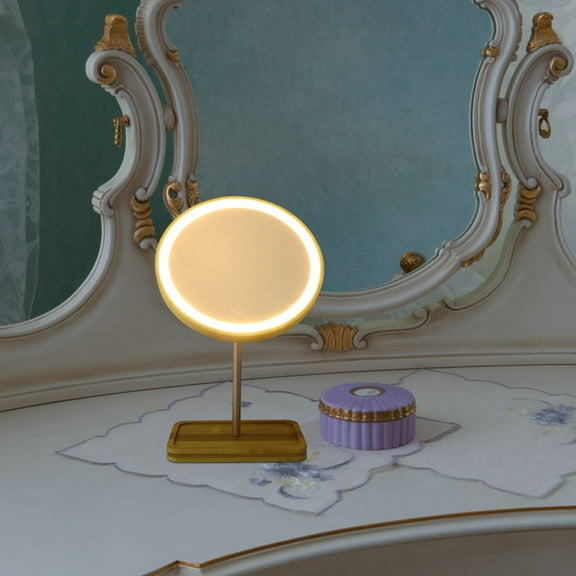 Masteelf 1Pc Desktop Table Dressing Mirror Women Home Desktop Beauty Cosmetic Mirror