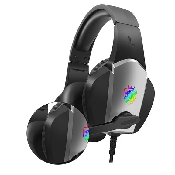Masteelf Gaming Headset with Microphone, Comfortable Over-Ear Headphones for PC Computer Games and Online Gaming