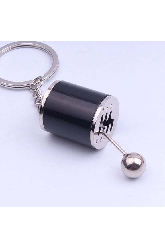 1Pc Metal Car Modification Gear Keyring Black for Handbag and Car Key Use