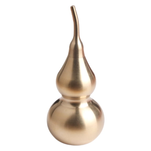 Masteelf 1Pc Small Gourd Copper Ornament Delicate Home Desktop Copper Gourd Decor