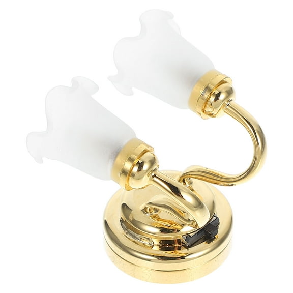 Masteelf 1Pcs Miniature Led Lights For Dollhouse 2.8*3*3Cm 1:12 Scale Gold Assorted Color No Wiring No Plugs