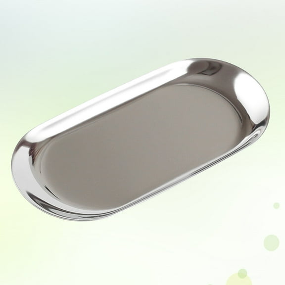 Masteelf 1Pcs Stainless Steel Storage Tray For Dressing Table Organization
