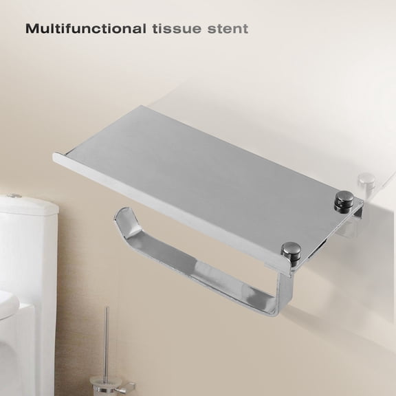 Masteelf 1Pcs Stainless Steel Tissue Holder Bright Silver For Home Use Hotel School