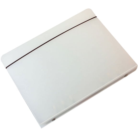 Masteelf A5 Beige Round Binder Folder for Documents and Notebooks, Document Holder for Office and School Use, 1 Set