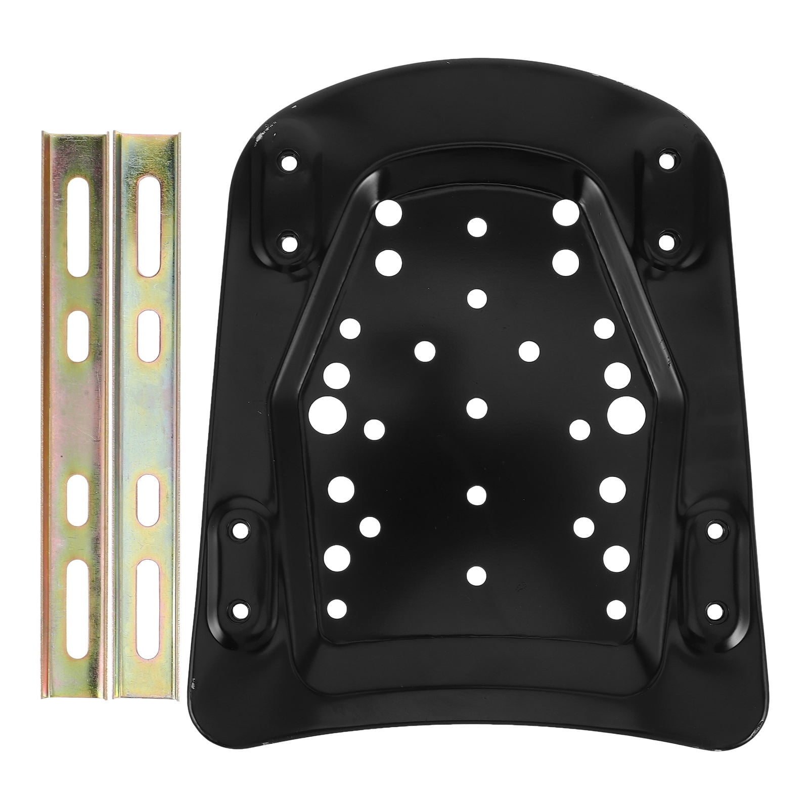Masteelf 1Set Heavy Duty Motorcycle Rear Luggage Rack Mounting Plate With Screws For Electric Scooter And Mini Bike Black Color Trunk Floor Panel