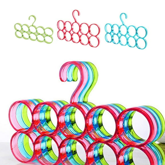 Masteelf 1Set Non Slip Plastic Scarf Hanger For Wardrobe And Closet Storage Home Use