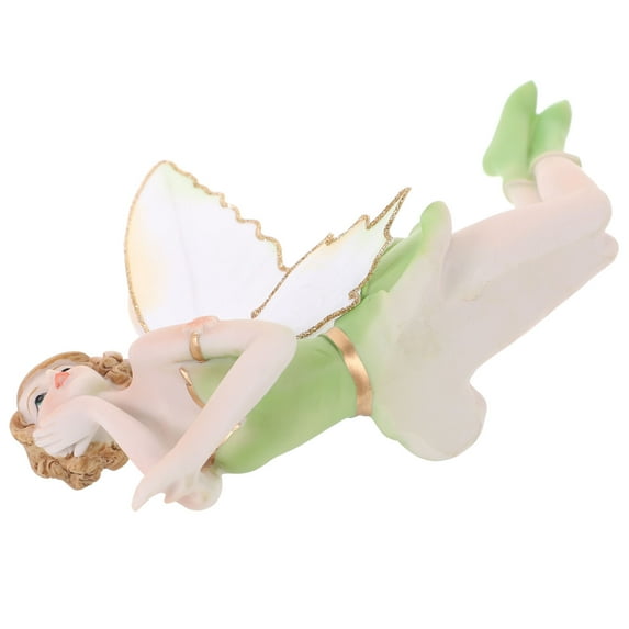 IDEANATEGRATE Cute Home Decor Resin Fairy for Garden Outdoor Ornaments 1Pack 7.86X3.14X2.55In