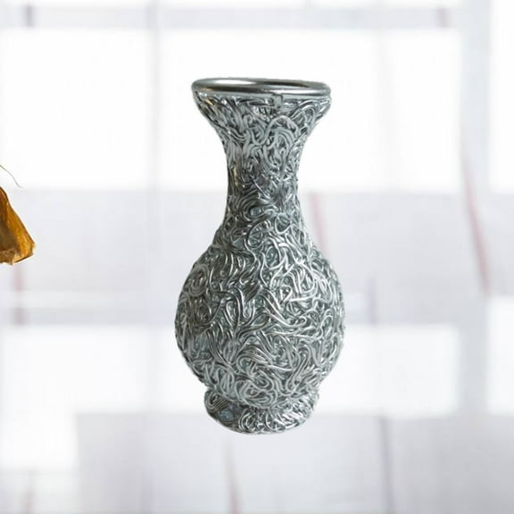 Masteelf Handmade Aluminum Wire Vase Metal Flower Pot Home Decor Small Size Container