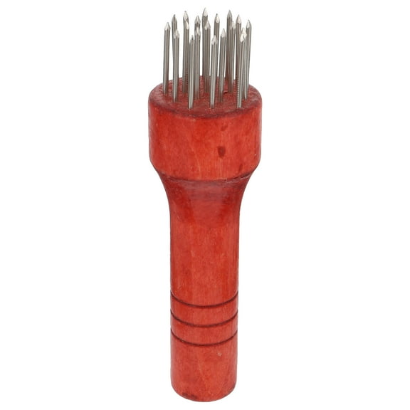 Masteelf 1pc Household Meat Tenderizer Steak Needle Meat Pounding Tool for Kitchen (Red)