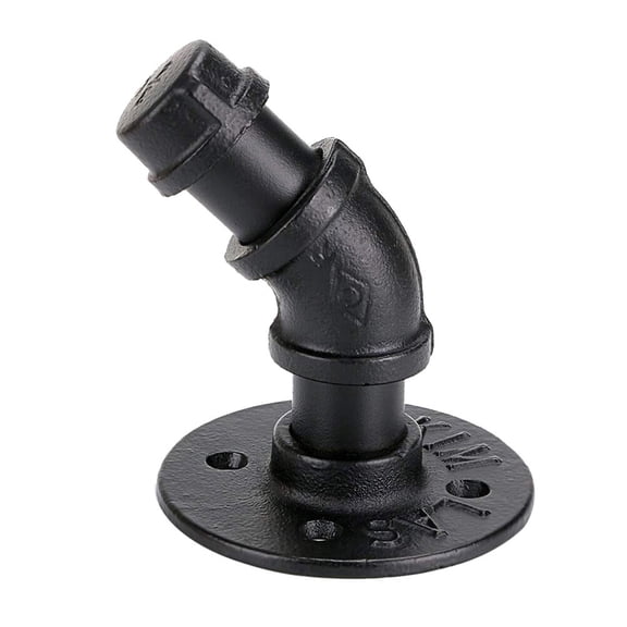 Masteelf 1pc Industrial Style Hook Screw Punch Wall Hooks Curtain Hanging Hook Vintage Room Hanger for Home