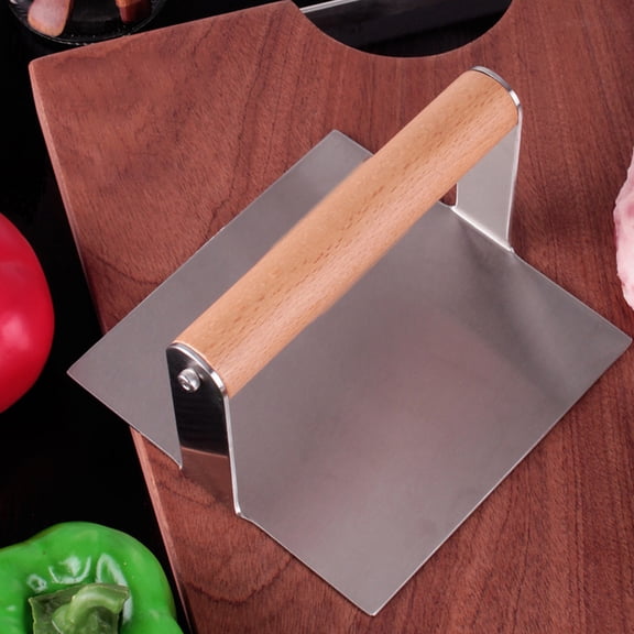 Masteelf 1pc Meat Presser Useful Pressing Meat Tool Kitchen Supply (Silver)