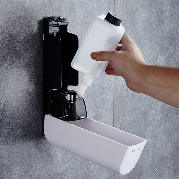 Masteelf 1pc Professional Wall Mounted Hand Press Soap Dispenser Bathroom Soap Container