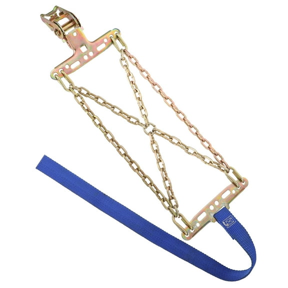 Masteelf Emergency Car Chain with Excellent Anti-Skid Performance for Snowy Roads and Sand Paths 1pc Steel