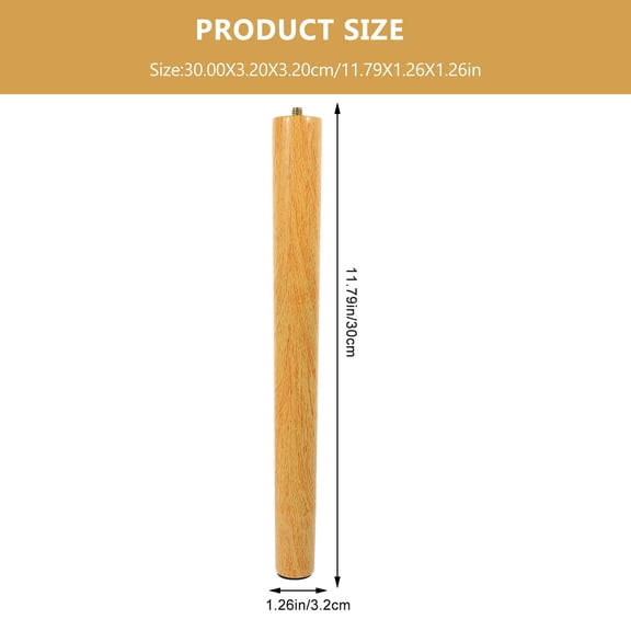 HEATSHAKING Table Leg Wooden 11.79X1.26X1.26In