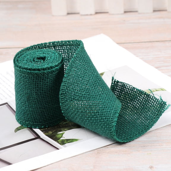 Masteelf 2 M Ribbon for Christmas Tree Decoration Cloth Roll Natural Rustic Jute