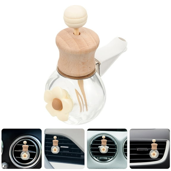 Masteelf  2 PCS Car Aromatherapy Bottle Essential Oil Diffuser Empty Scent Khaki