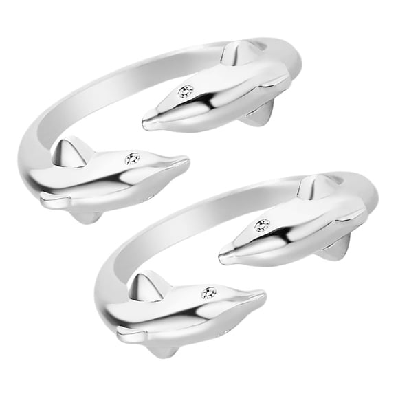 CTIRCHIU Copper Dolphin Figurines Set of 2, Decorative Tone for Home, Office, and Special Occasions