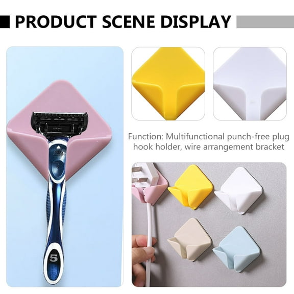 IDEANATEGRATE wall phone holder Charging Stands PP Cable Management General Users Office Use 2 Pairs