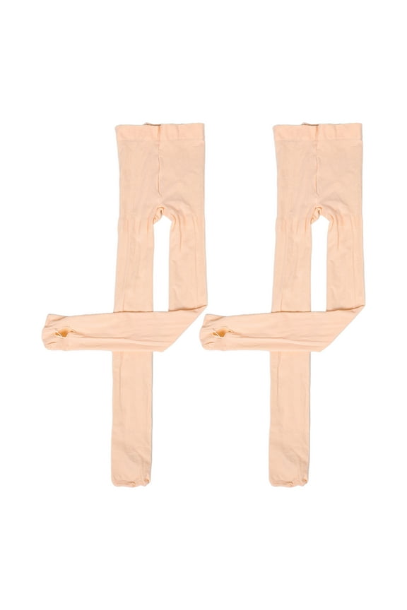 2 Pairs Footless Girls Ballet Socks Dance Socks Child M Pink