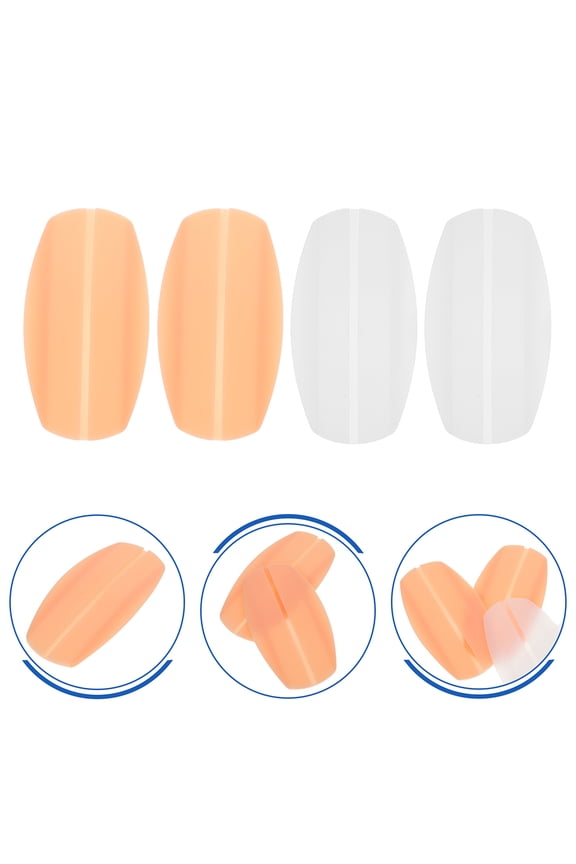 2 Pairs Transparent Silicone Shoulder Pads Non-Slip Strap Cushions for Bras Invisible Shoulder Strap Pads Anti-Slip Women Bras Shoulder Pads