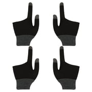 HONITANO 2Pairs Comfortable Gaming Gloves for Mobile Devices and Billiards Use